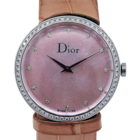 dior pink diamond watch|dior watch original price.